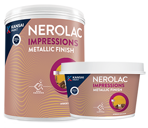 Nerolac Impression Metallic Finish Texture Paint 