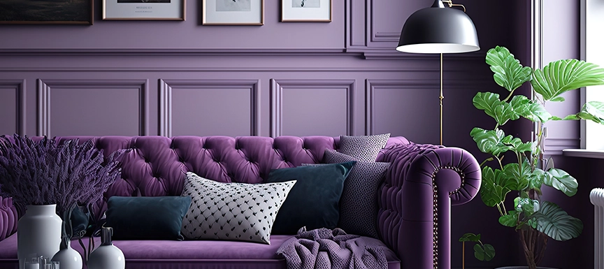 Tips for Achieving a Consistent and Vibrant Purple Colour on Your Walls