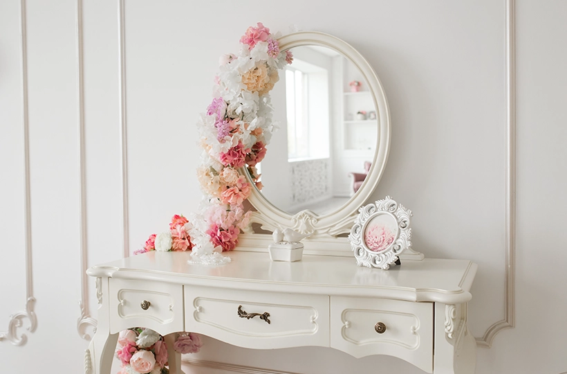 Floral and Botanical Patterns Painted Dressing Tables
