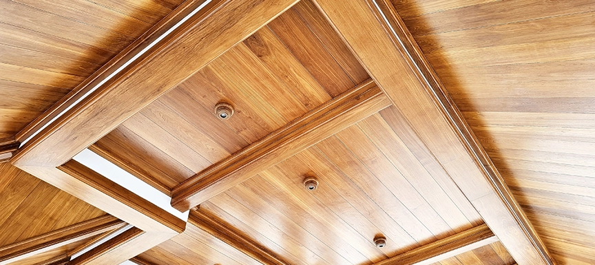PVC Ceiling with Wood Effect