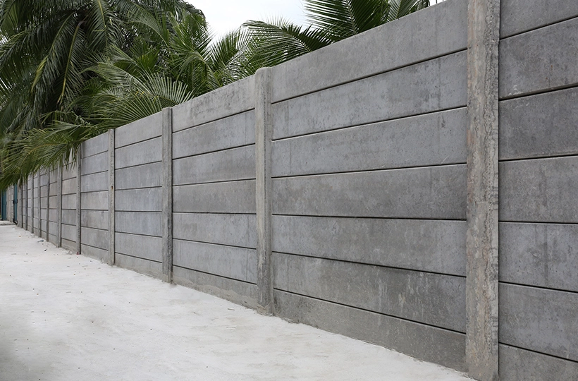 Stone Wall - Traditional Compound Wall Design