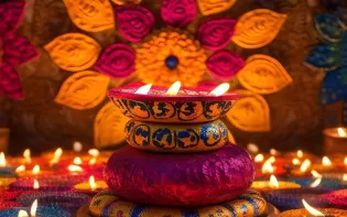 Vibrant Diwali Decoration Ideas for Living Room, Pooja Room & Balcony Vibrant Diwali Decoration Ideas for Living Room, Pooja Room & Balcony