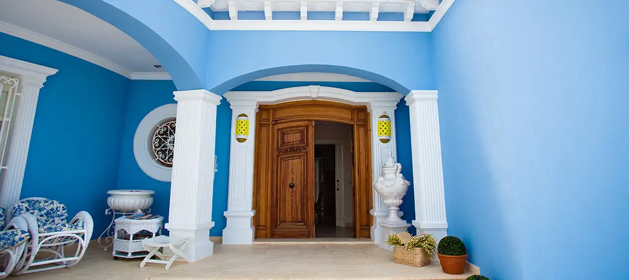 5 Sky Blue House Colours for Outside Walls With Pictures